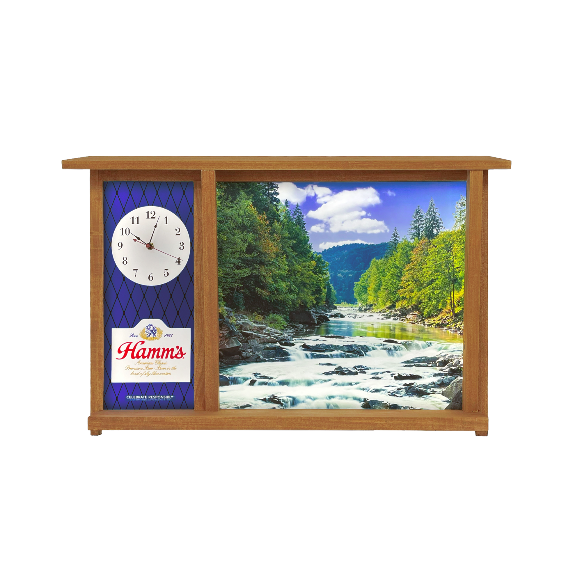 インテリア時計 Rare! VTG 1940s Hanes sign Wall Clock Vintage Clock Wall Sign – Hamm's Shop