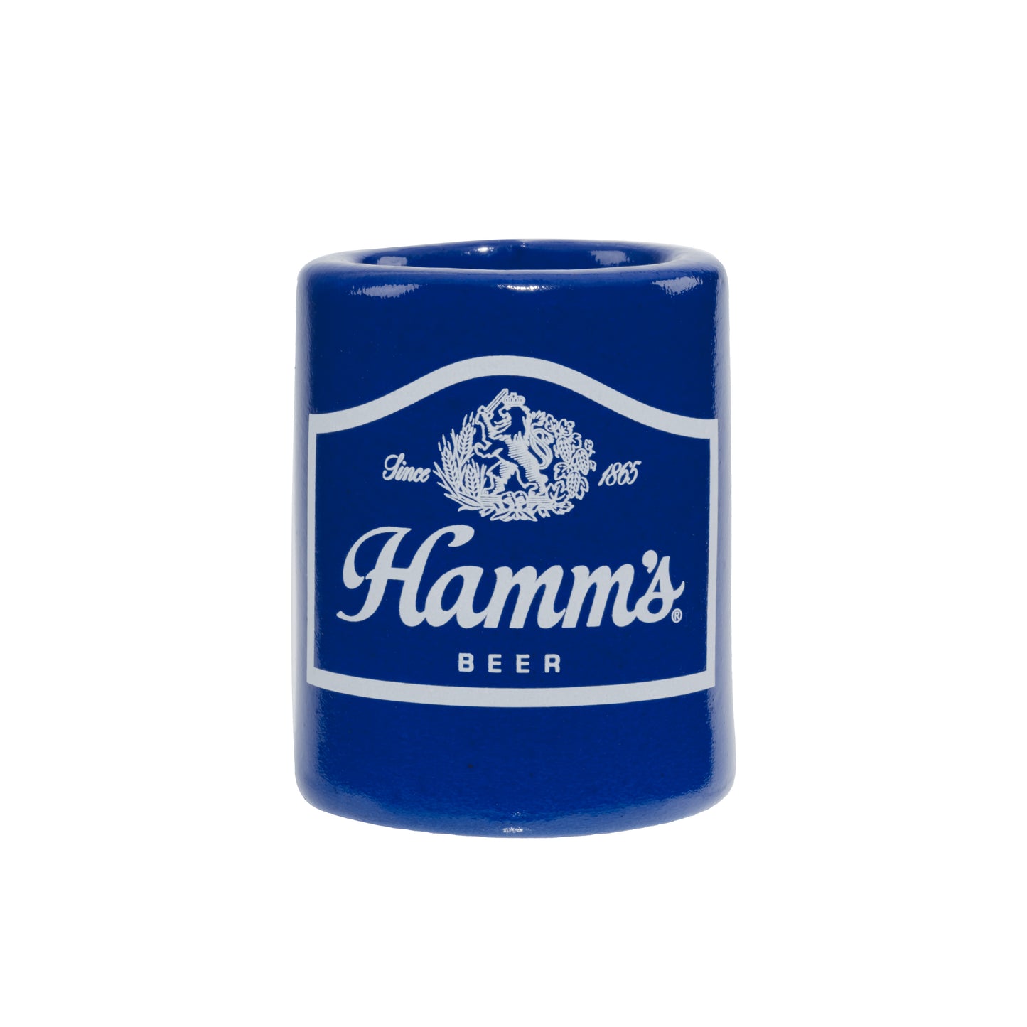 Hamm's Blue Vinyl Dipped Beverage Holder