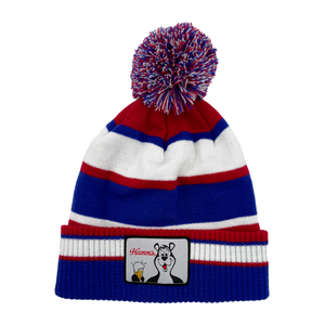 Hamm's Striped Pom Beanie