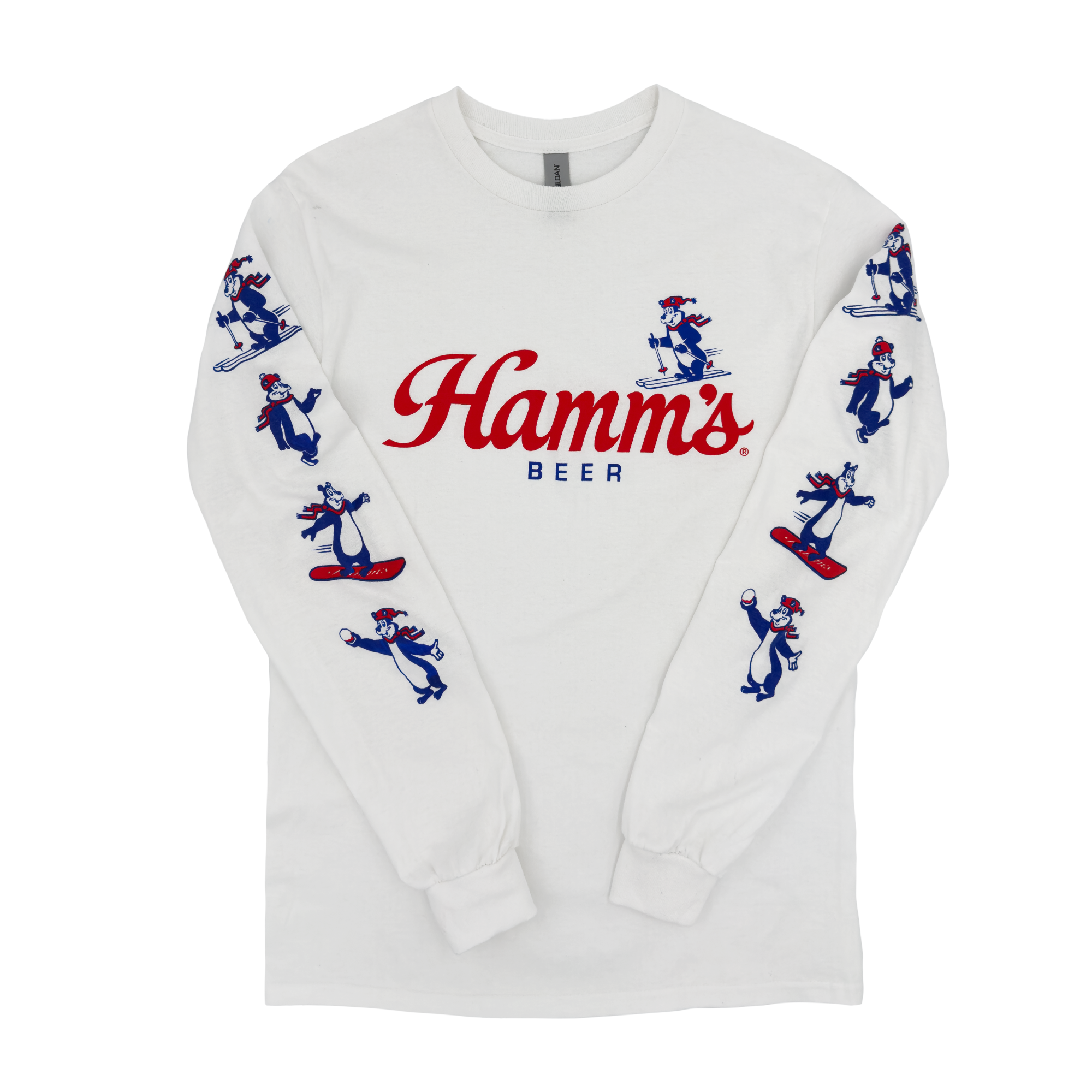 Hamm's Winter Bear Long Sleeve Tee