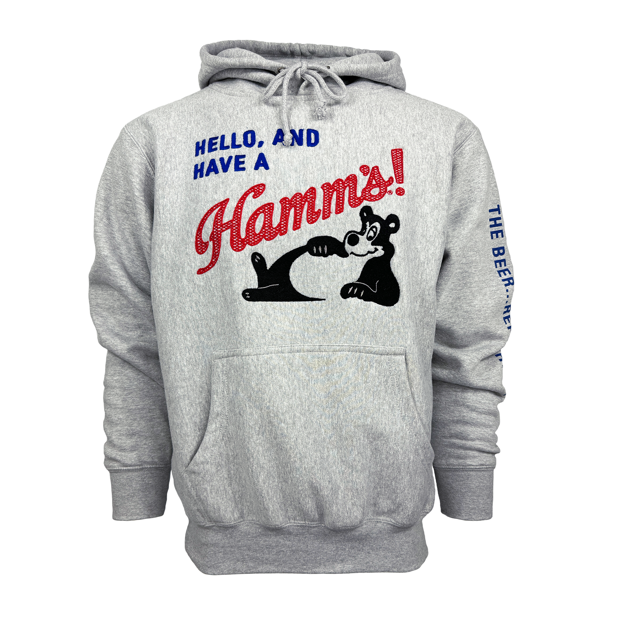 Gray Embroidered Hamm's Hoodie