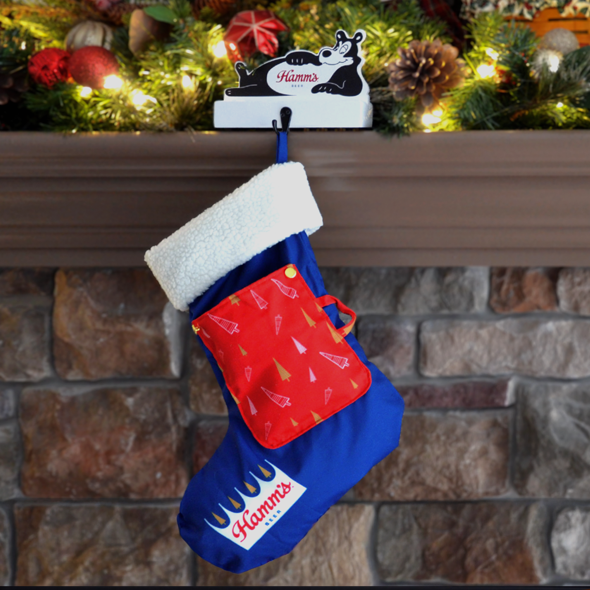 Hamm's Bear Stocking Holder