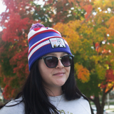 Hamm's Striped Pom Beanie