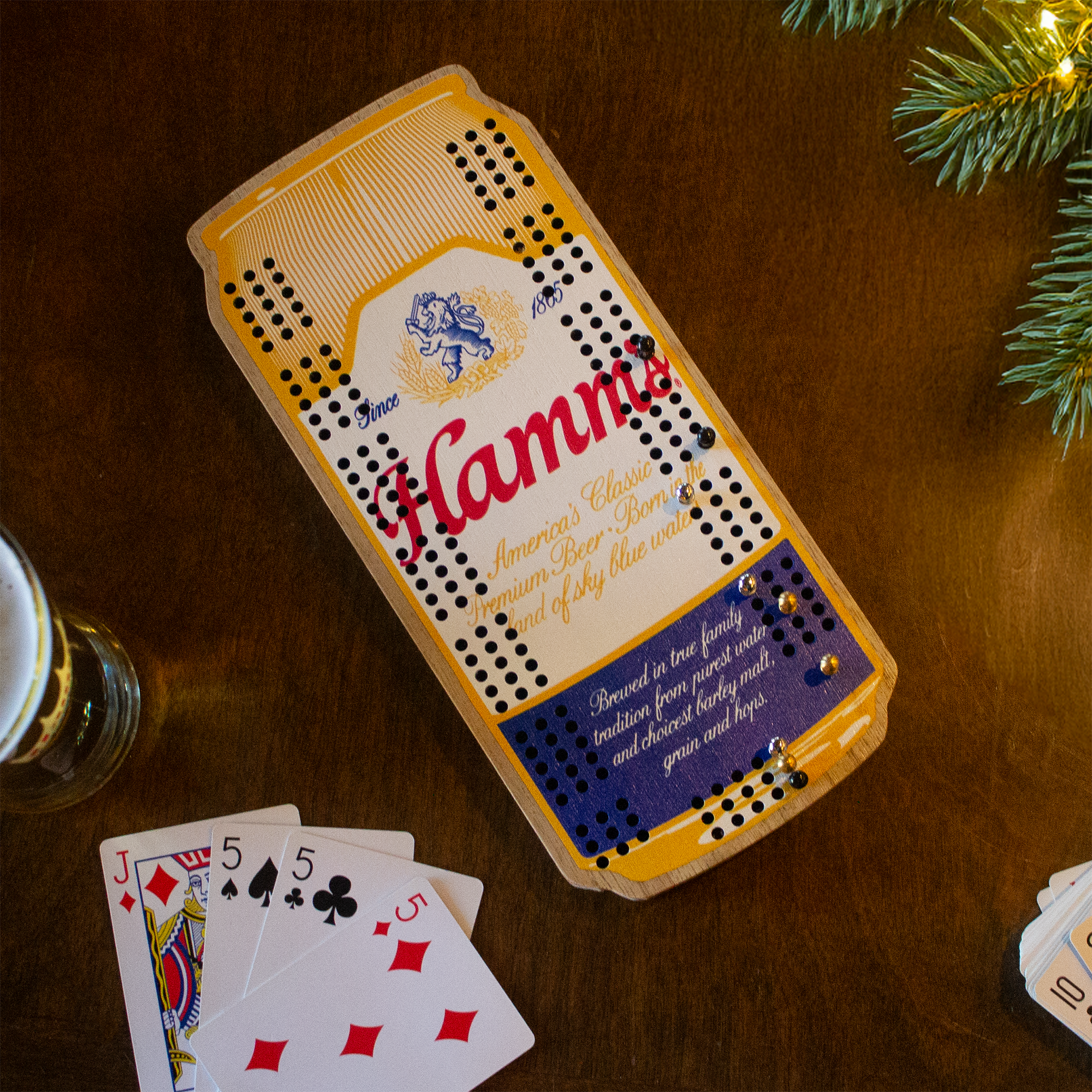 Hamm's Cribbage Board