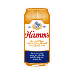 Hamm’s Can Sticker